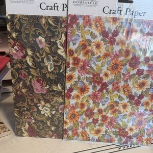 Lot of 2 Longaberger Craft Paper Packs
